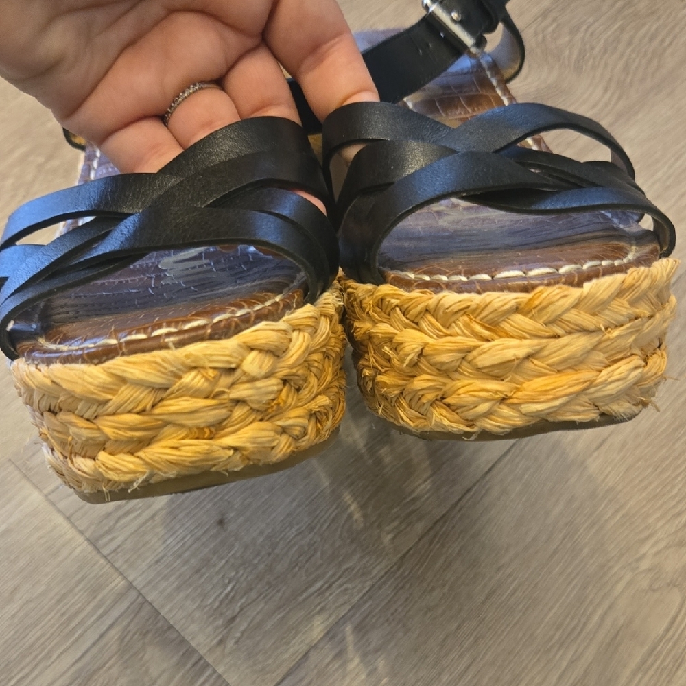 Sam Edelman Black Espadrille Sandals - Picture 2 of 7